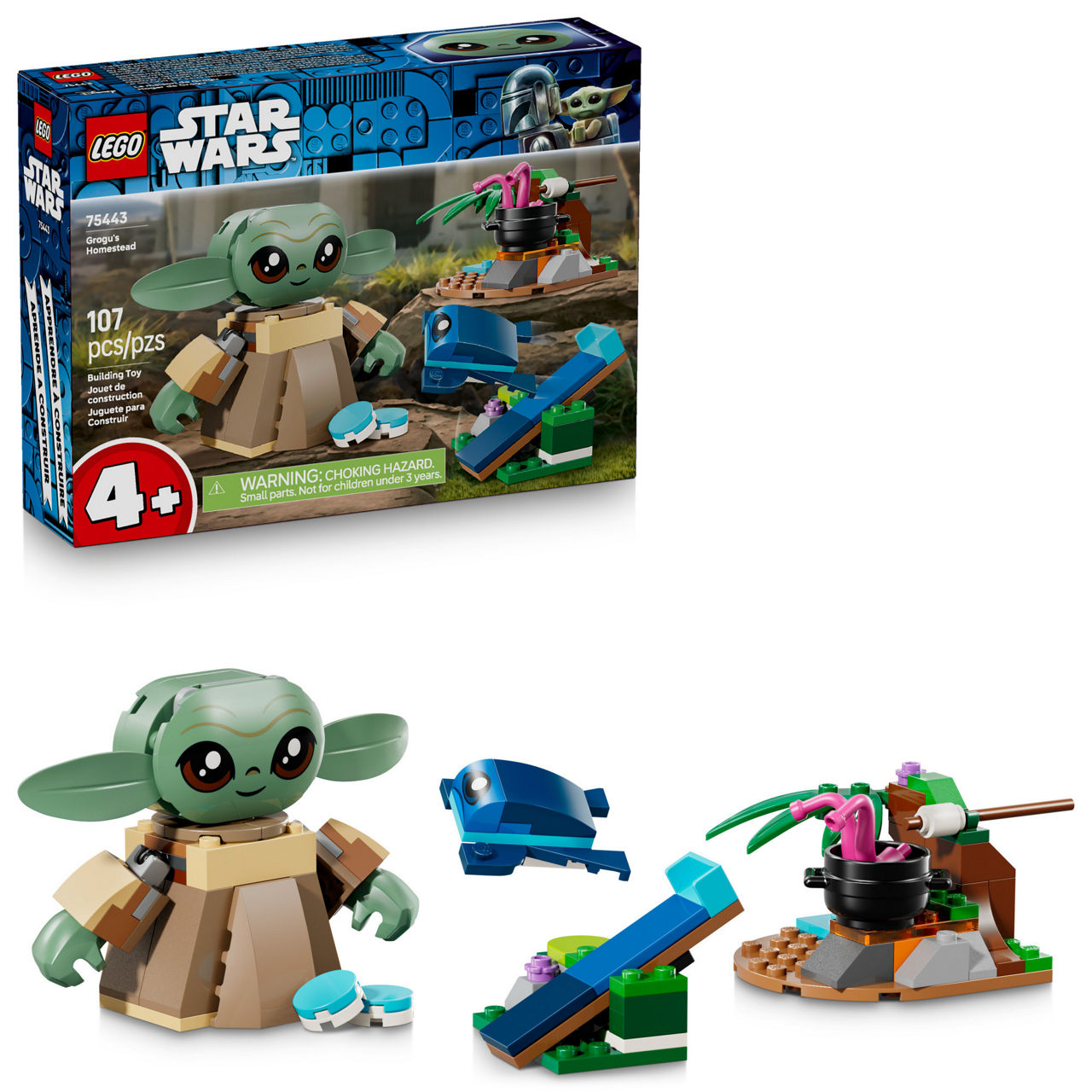 LEGO Star Wars Grogu’s Homestead Building Toy 75443