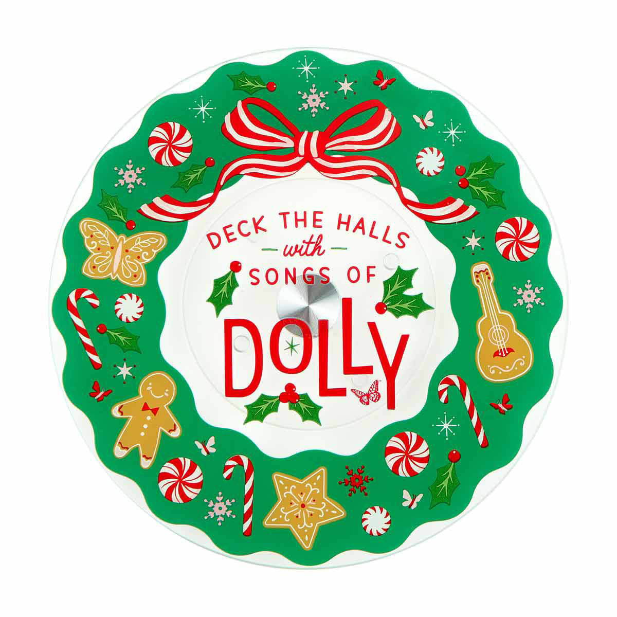 Dolly-Parton-Glass-Lazy-Susan,-12-in,-Assorted