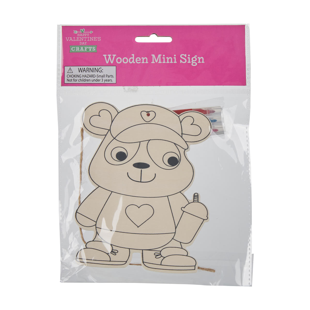 Happy-Valentine’s-Day-DIY-Wooden-Mini-Sign-Craft-Kit,-1-ct,-Assorted