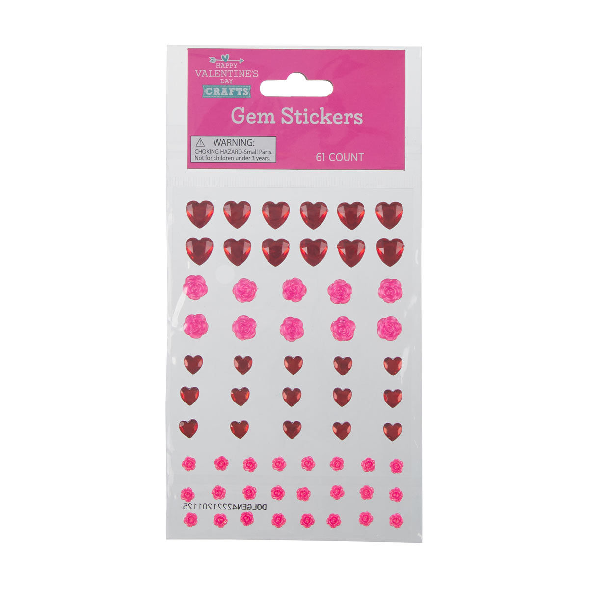 Happy-Valentine's-Day-Gem-Stickers,-Assorted