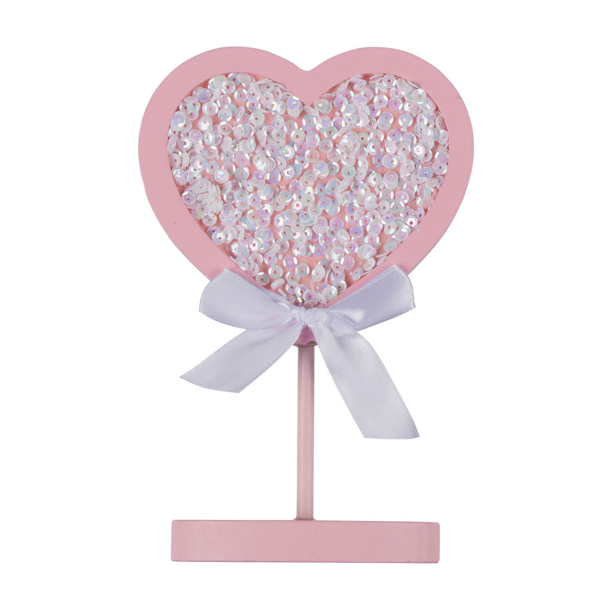 Valentine's-Day-Heart-Shaped-Sequin-Tabletop-Décor,-1-ct---Assorted