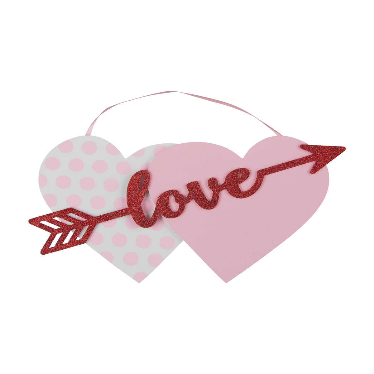 Valentine's Day Wood Heart with Arrow Décor, 1 ct - Assorted
