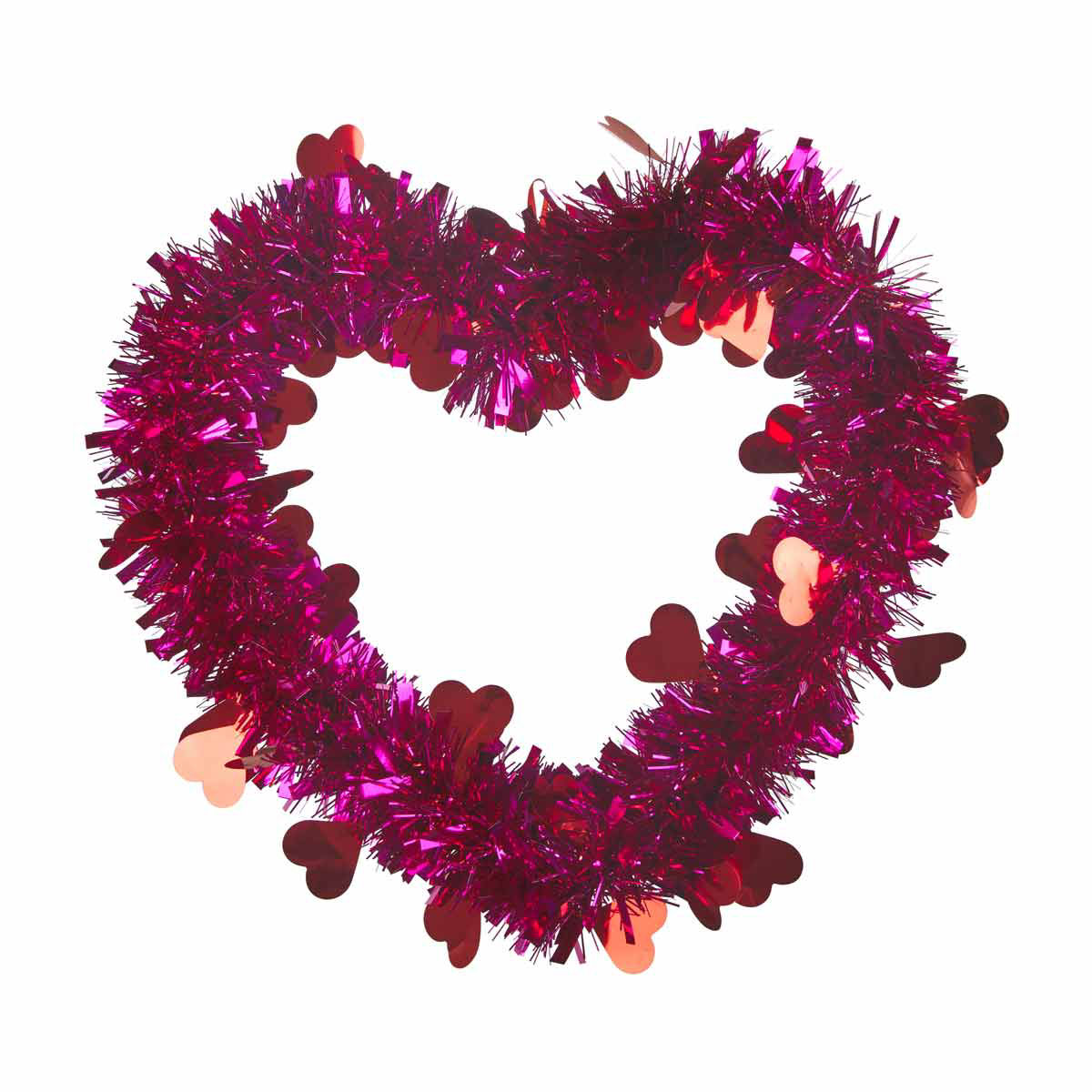 Valentine's Day Heart Shaped Hanging Tinsel Décor, 1 ct - Assorted