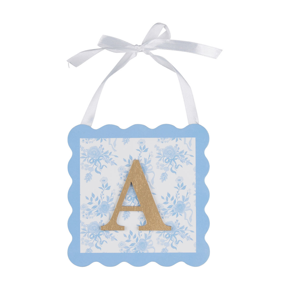 Hanging Ribbon Monogram Décor, Assorted