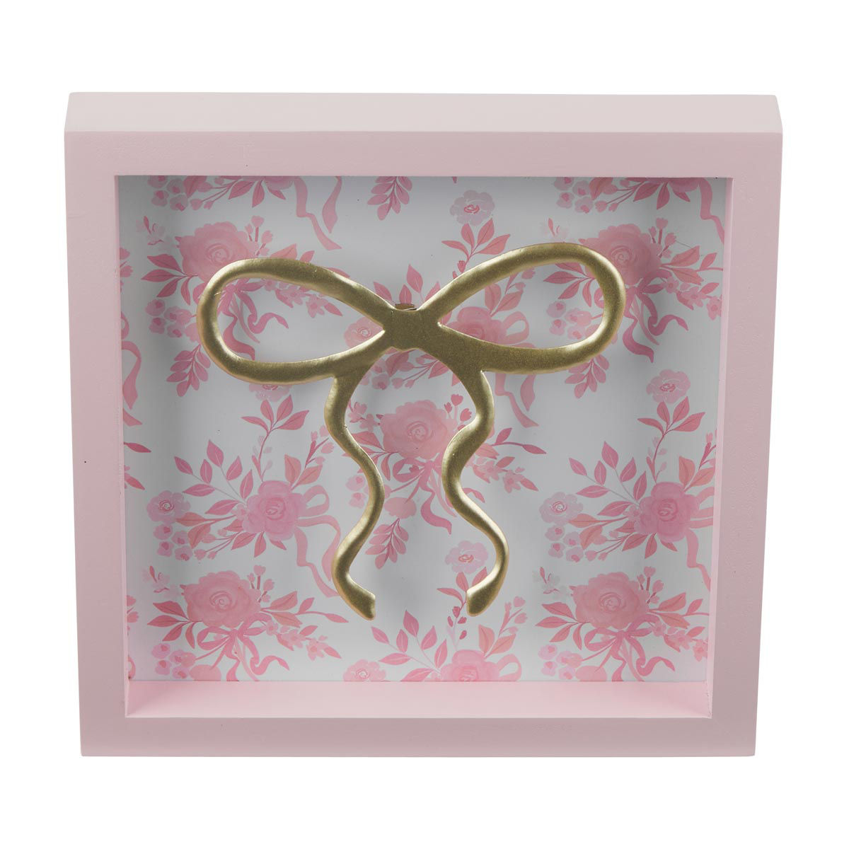 Metal Ribbon Tabletop Wood Box Décor, Assorted