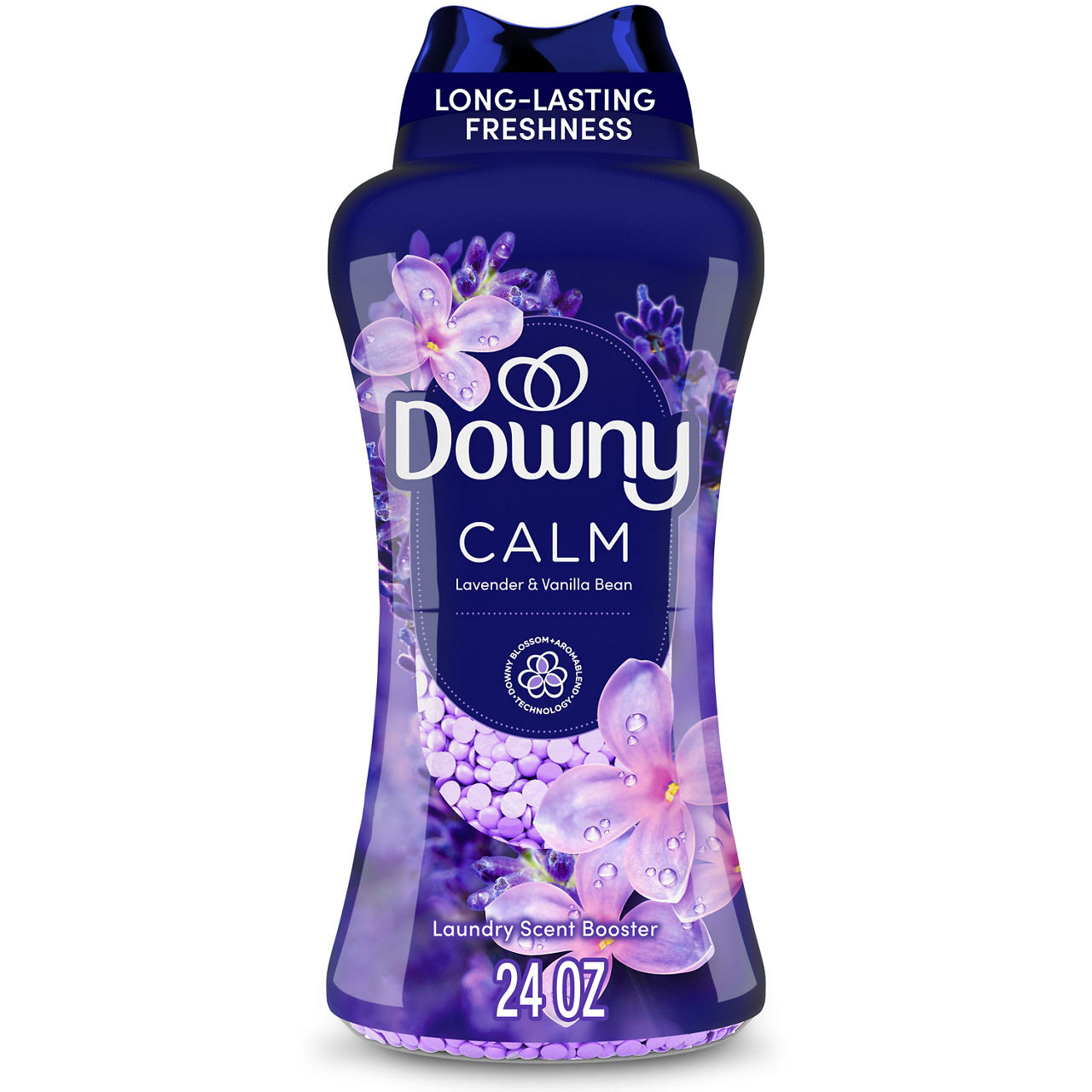 Downy Calm In-Wash Laundry Scent Booster Beads, Soothing Lavender and Vanilla Bean scent, 24 oz, laundry scent beads, Long-lasting Freshness