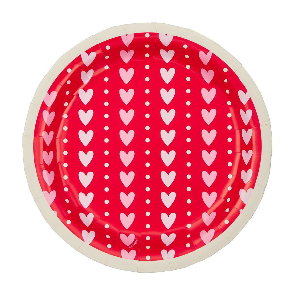 Valentine's Day 7" Round Printed Plate, 1 ct