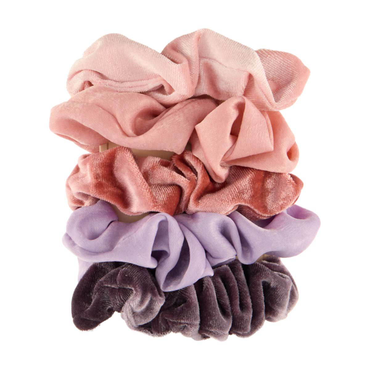 Riviera Primary Locks Mauve Variety Hair Scrunchies, 9 ct