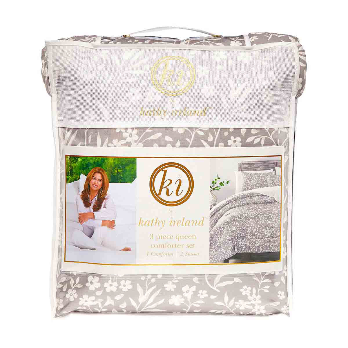 Kathy Ireland 3-Piece Queen Comforter Set, Assorted