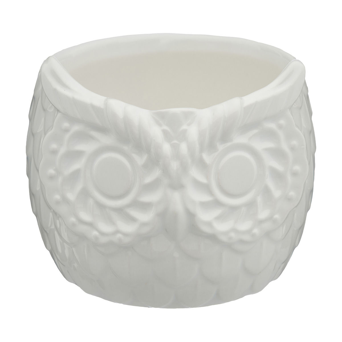 Owl-Shaped-Planter,-4.8-in,-Assorted
