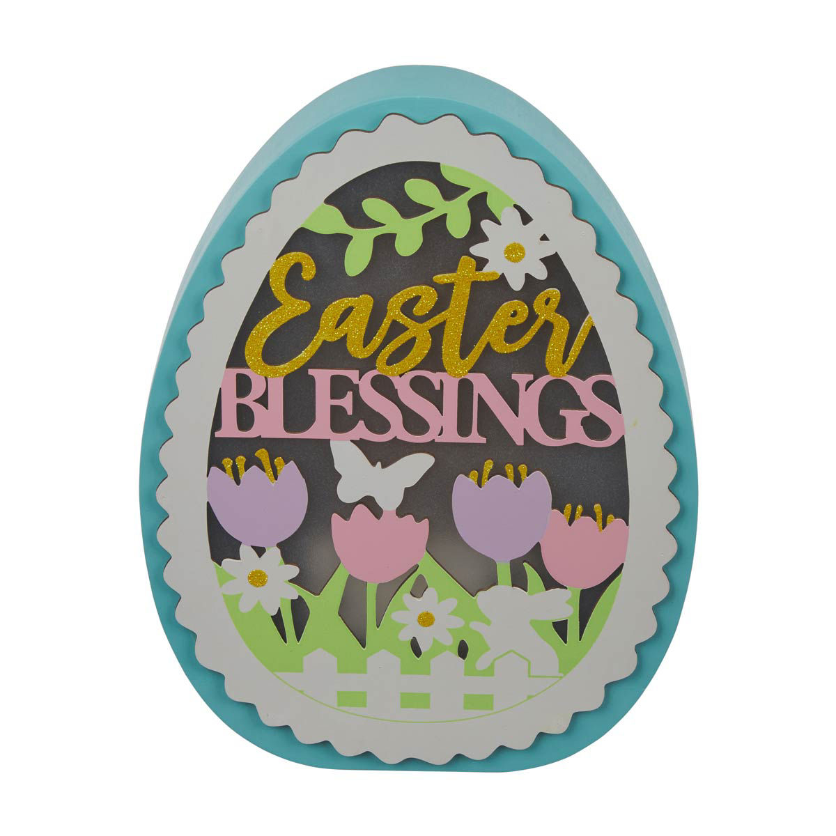 Easter-Egg-Shaped-Light-Up-Décor,-Assorted