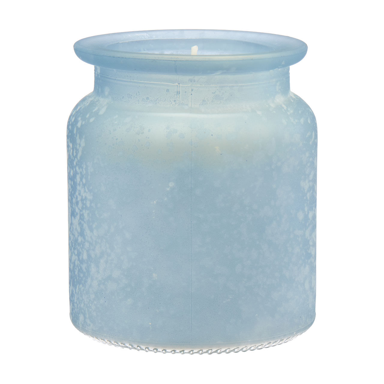 Retro Glass Jar Candle, Blue