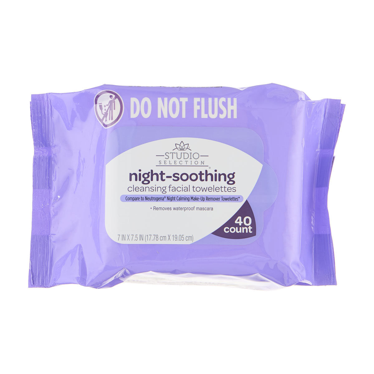 Studio Selection Night-Soothing Cleansing Facial Towelettes, 40 ct