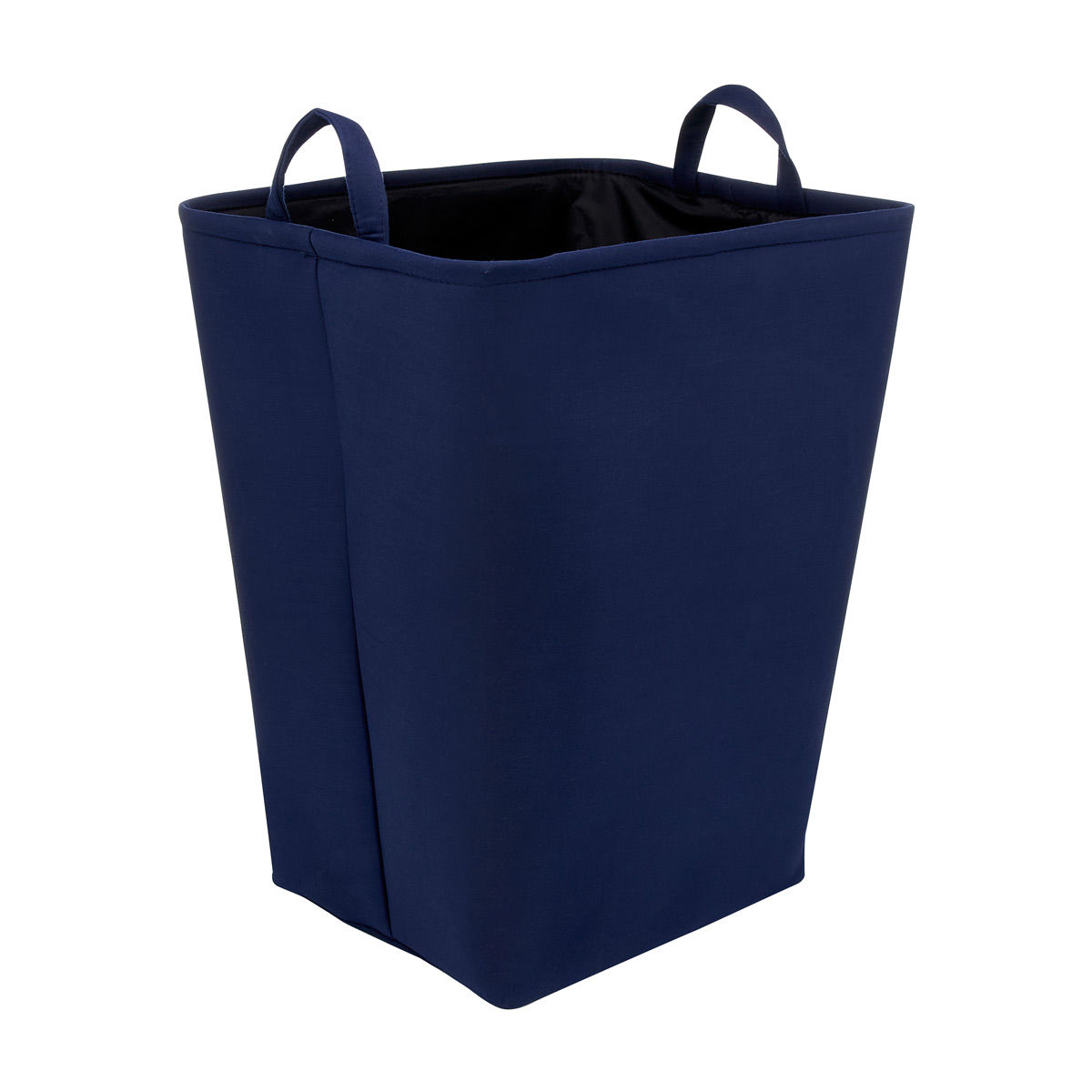 Navy Blue Fabric Hamper Storage Basket, Medium