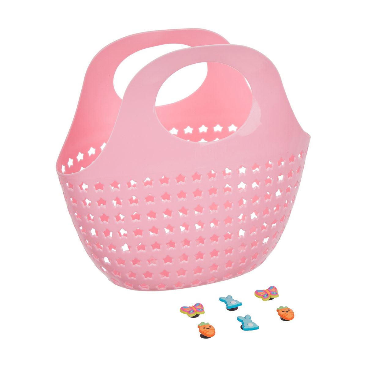 Easter-Plastic-Storage-Basket-with-Charms,-Assorted
