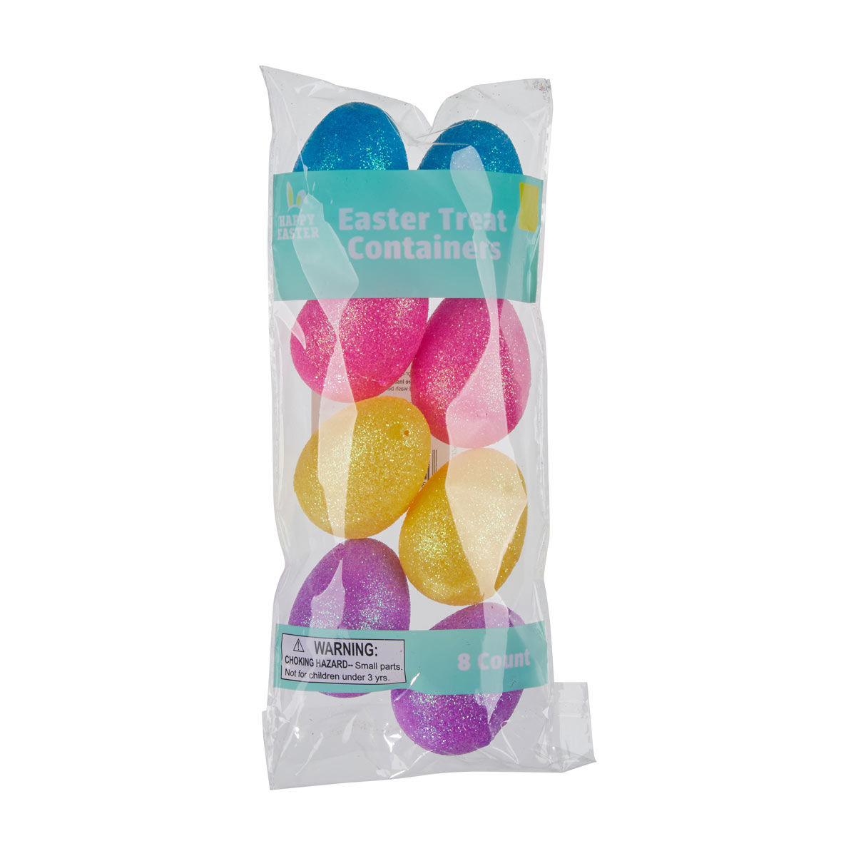 Happy-Easter-Glitter-Egg-Shaped-Treat-Containers,-8-ct,-Assorted