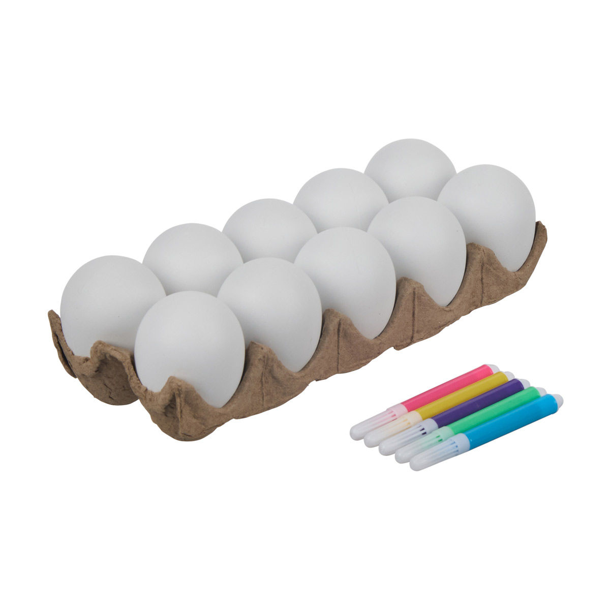 Easter-Egg-with-Marker-Coloring-Kit,-10-ct