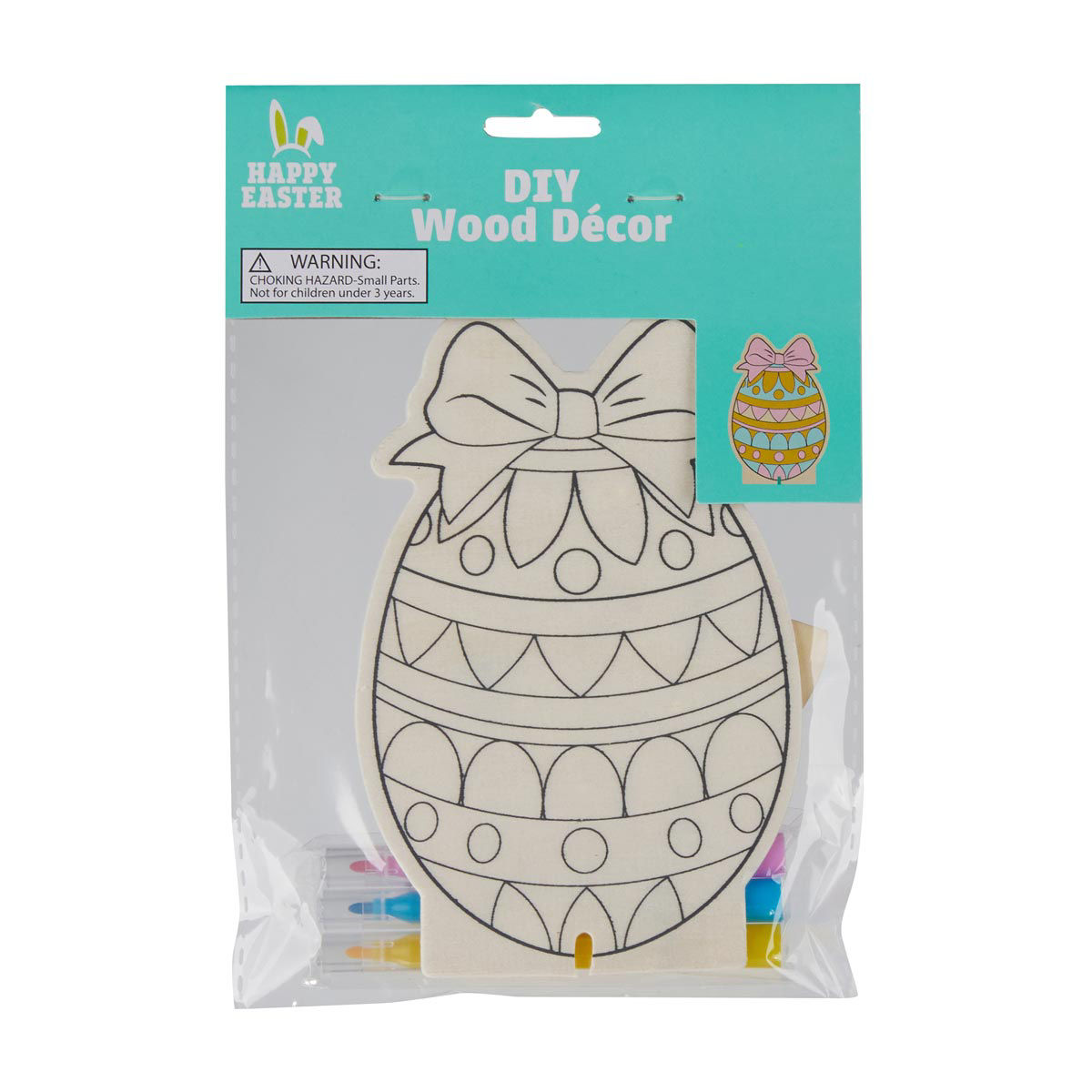 Happy-Easter-DIY-Wood-Décor-Kit,-Assorted