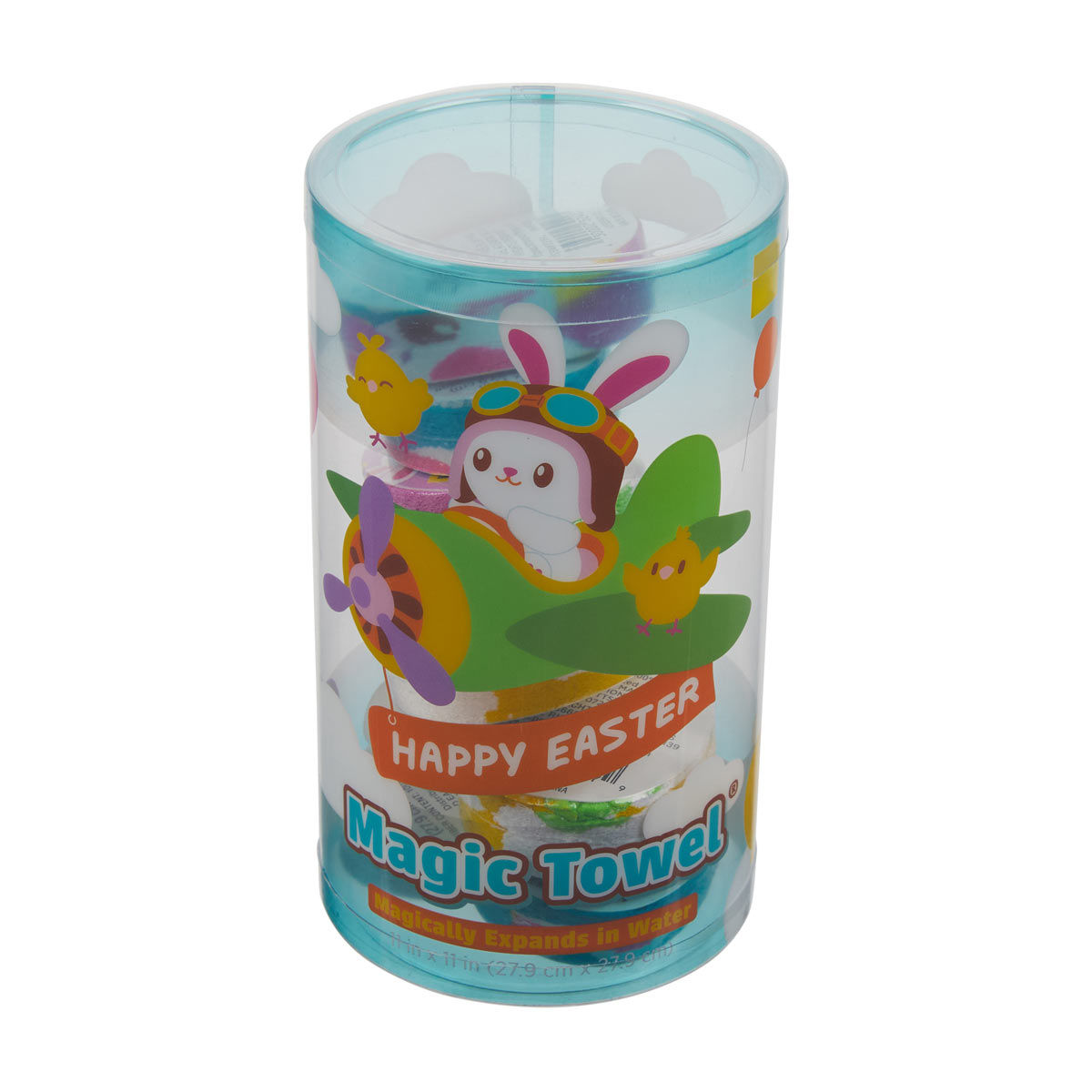 Easter Square Magic Towel, 11 in x 11 in