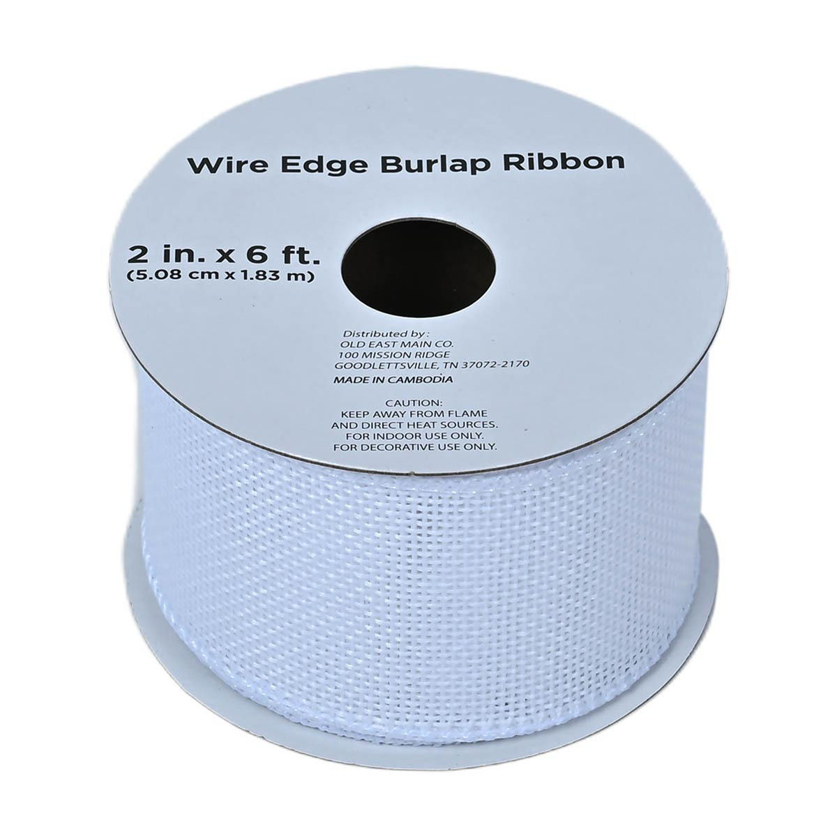 Wide Edge Burlap Ribbon, 2 in x 6 ft, 5 Assorted Styles