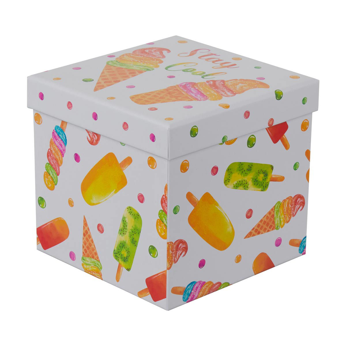 Printed-Square-Storage-Box,-Small