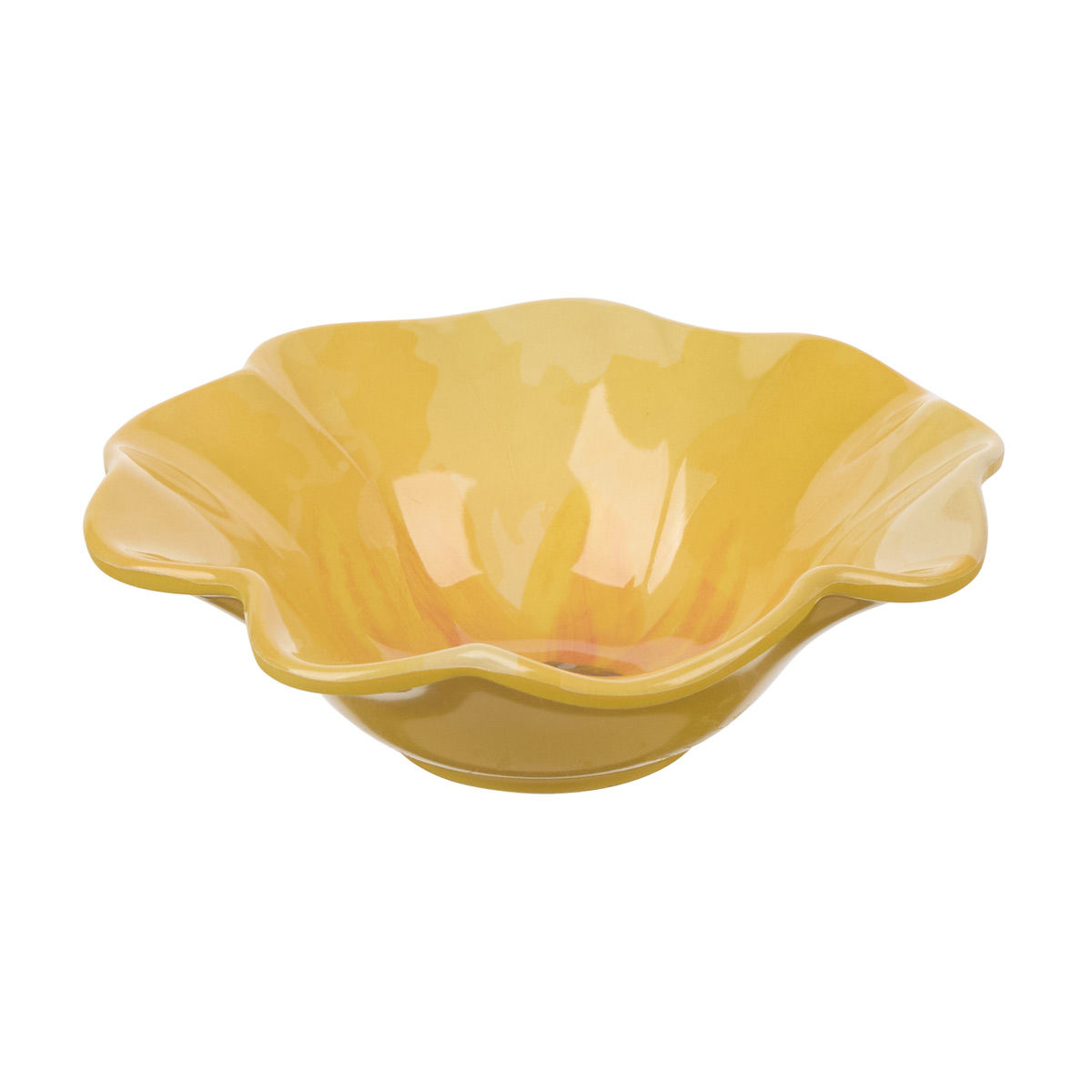Melamine Flower Shaped Bowl, 6 in