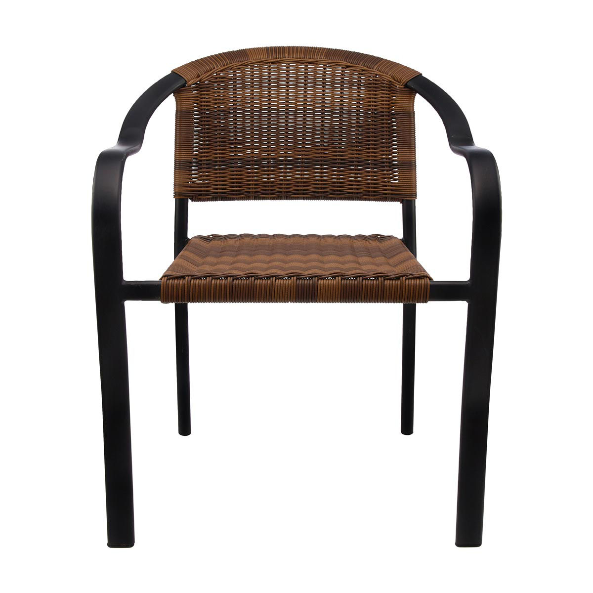 Faux Wicker Outdoor Patio Chair, 1 ct