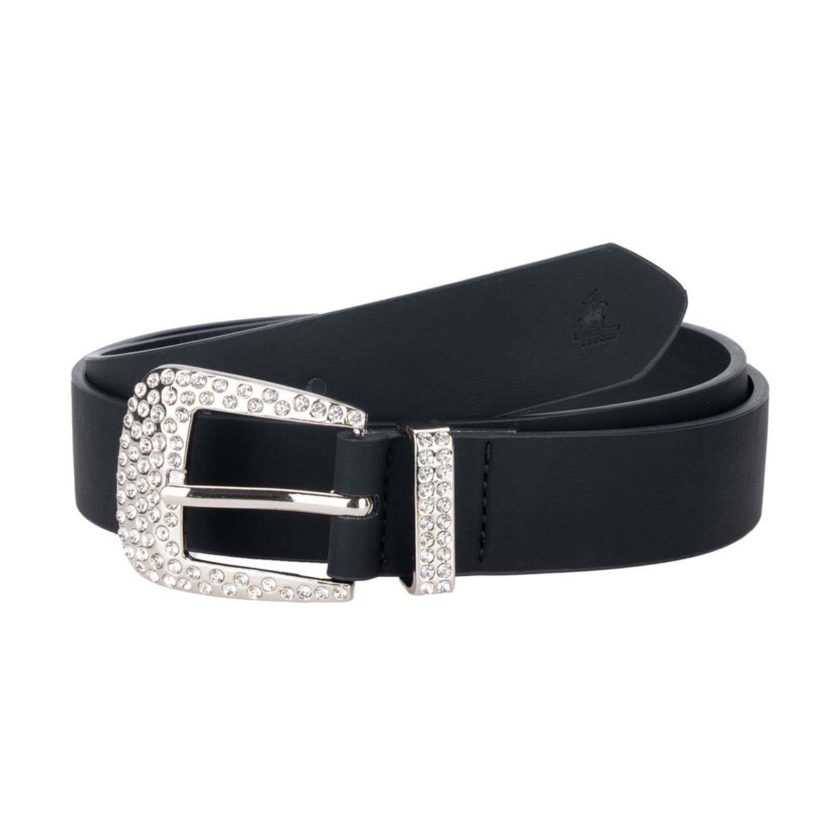 Beverly Hills Polo Club Women’s Black Bling Belt, L/XL