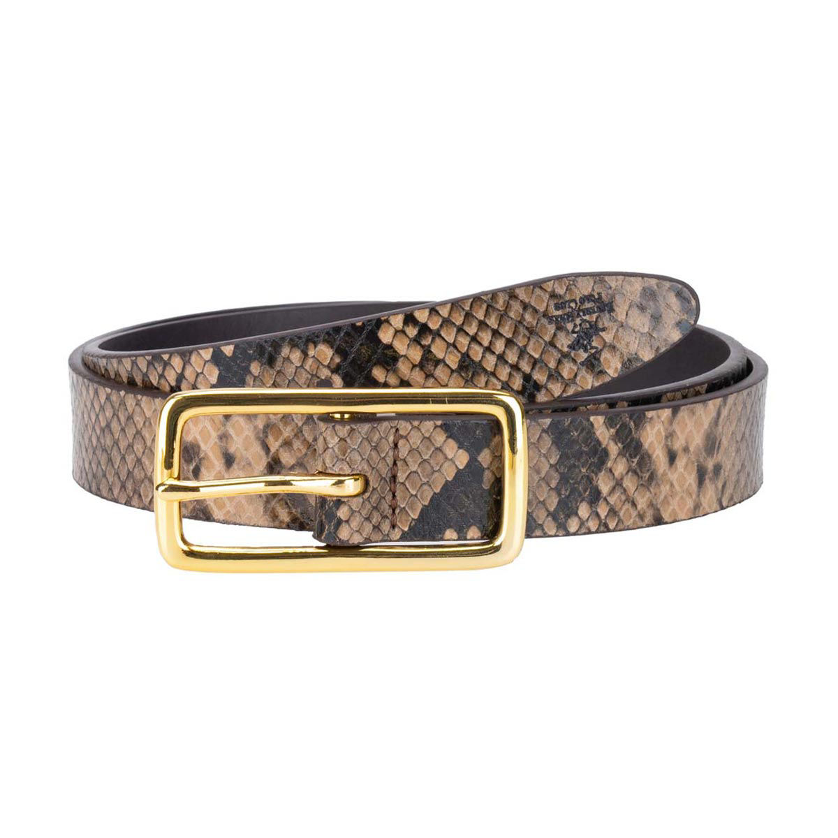 Beverly Hills Polo Club Women's Snake Print Belt, Size S/M