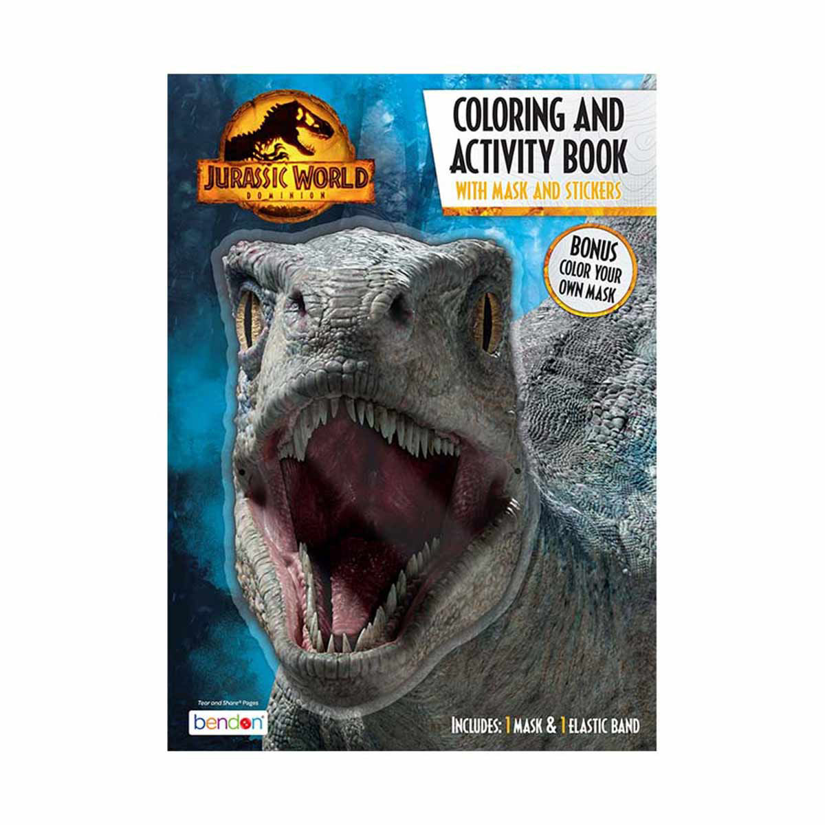 Jurassic World Dominion Coloring and Activity Book with Mask & Stickers