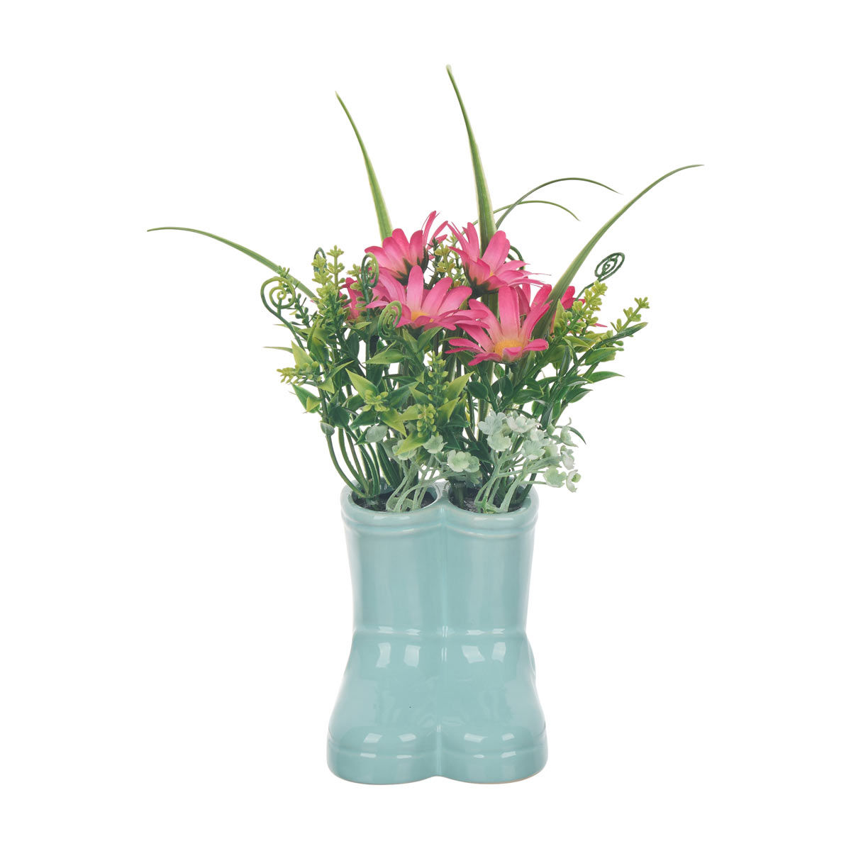 Boot-Shaped Artificial Flower Pot, Assorted