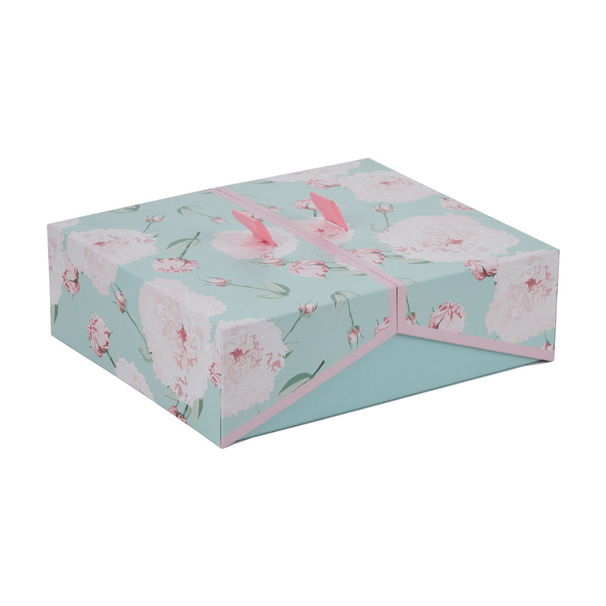 Floral-Print-Double-Fliptop-Storage-Box,-Small