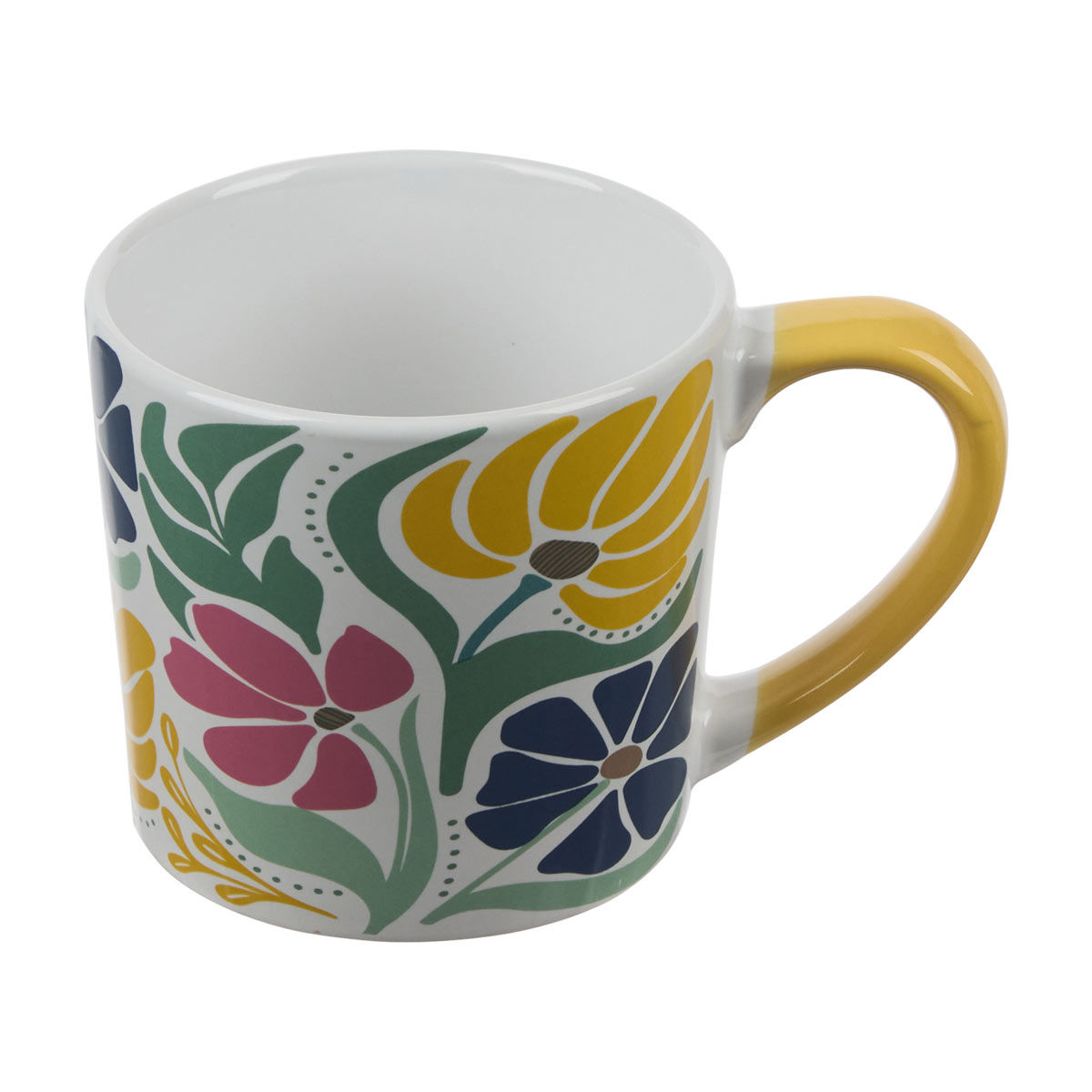 Floral Print Mug, 16 oz, Assorted