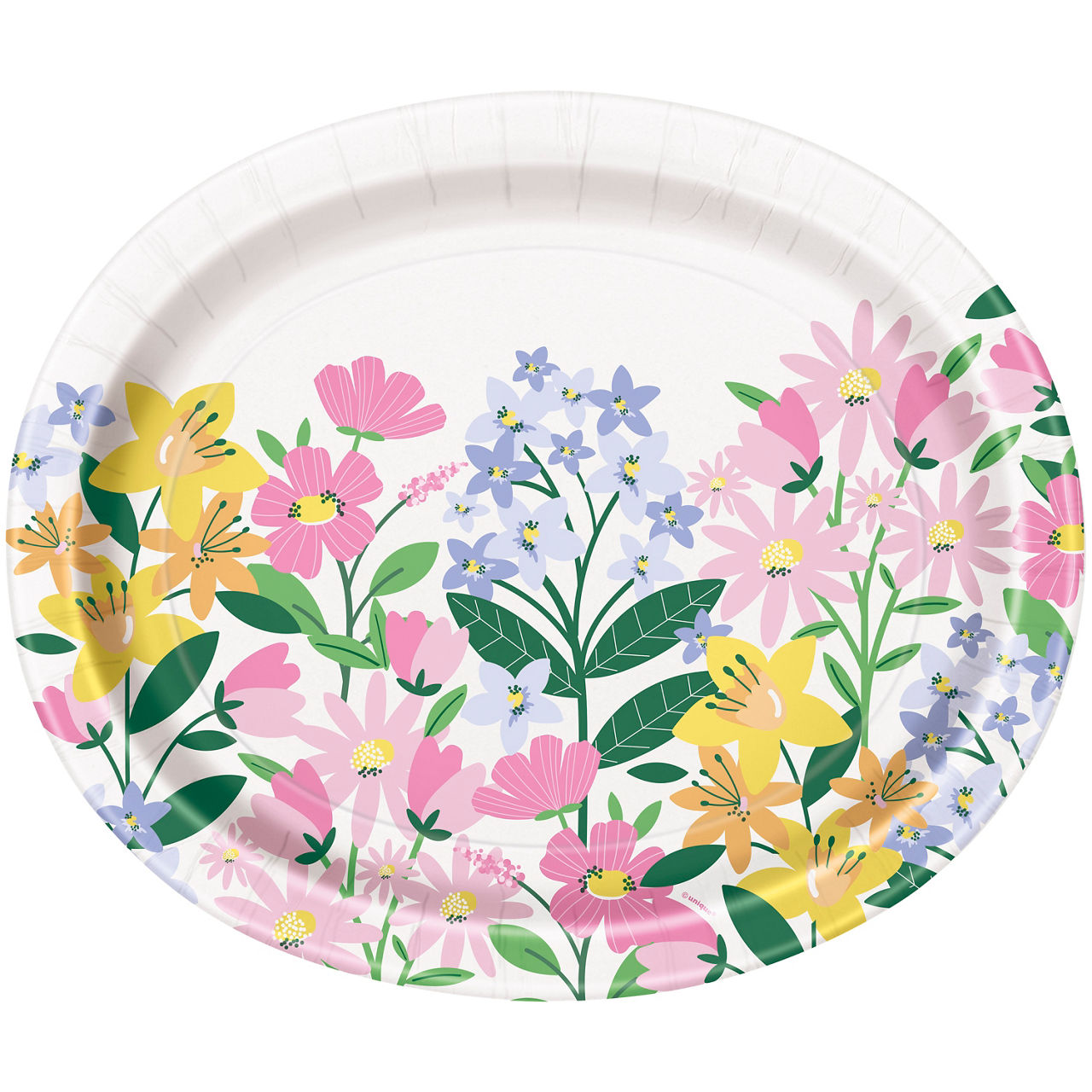 Wildflower Garden 12" Oval Plates, 8ct