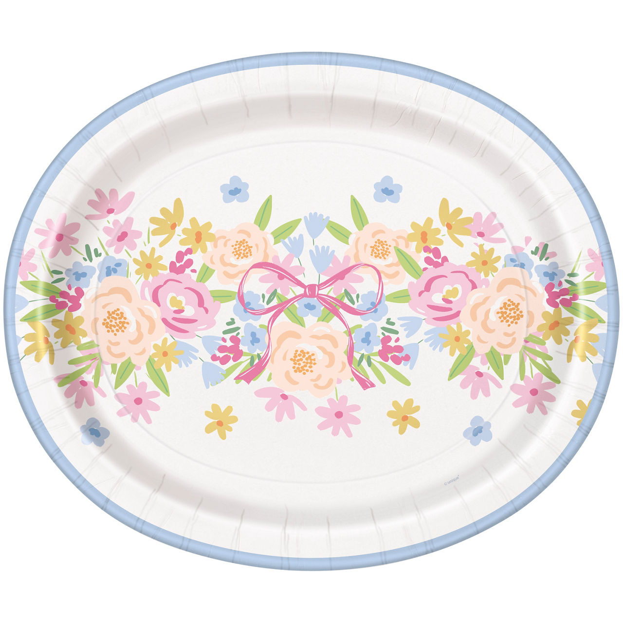 Lovely Spring 12" Oval Plates, 8ct