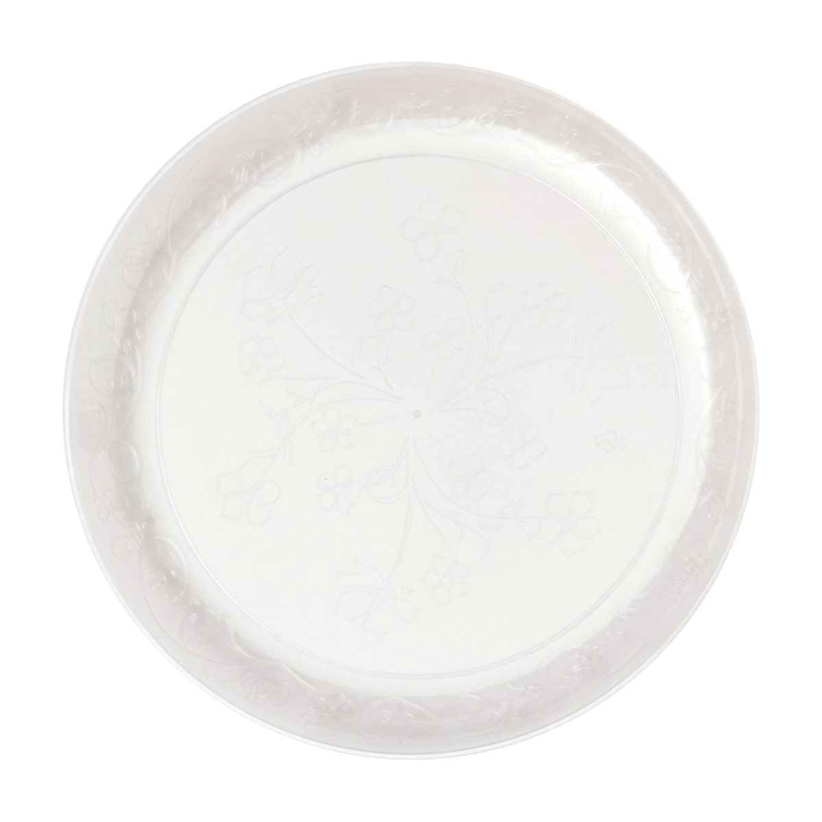 Disposable Clear Plastic Round Plates, 9 in, 10 ct