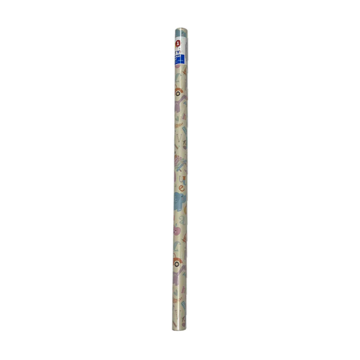 321 Party! Baby Gift Wrapping Paper Roll, 30 inx13 sq ft, 6 Assorted Designs