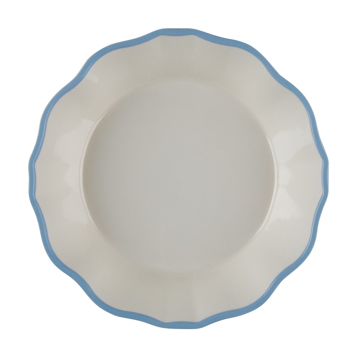 Holly Williams Scalloped Edge Melamine Bowl, 8.5 in
