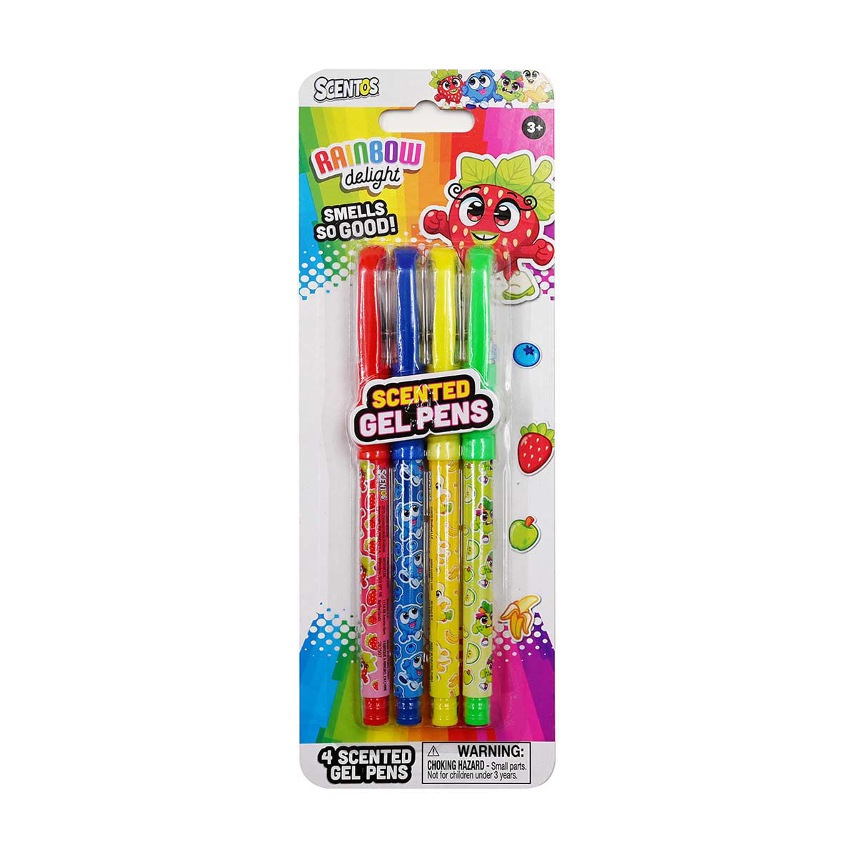 Scentos Rainbow Delight Scented Gel Pens, 4 ct, 2 Assorted Packs