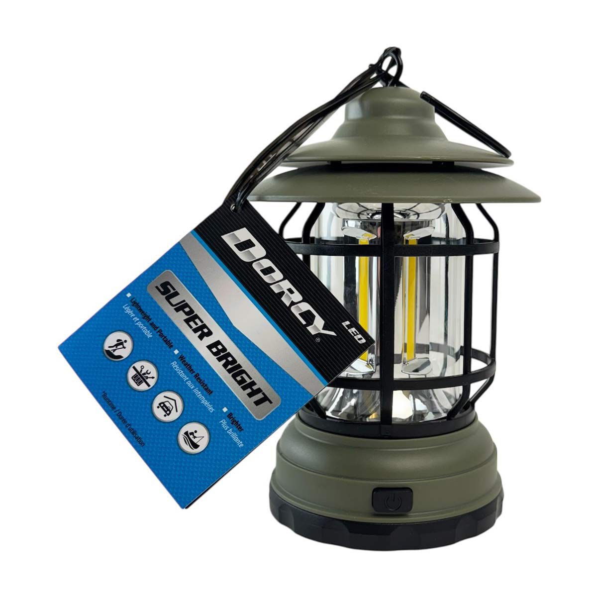 Dorcy Retro LED Lantern, 3 Assorted Colors