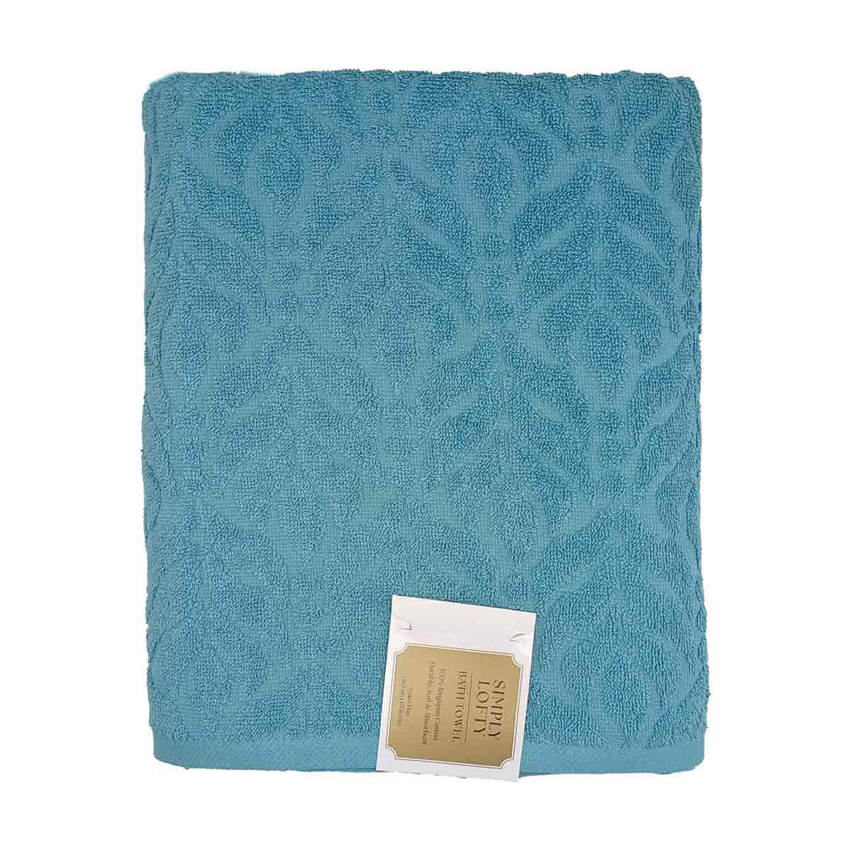 Comfort Bay Simply Lofty Cotton Bath Towel, 30x54 in, Porcelain