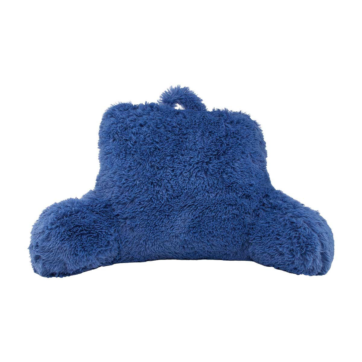 Summer Blue Shaggy Fur Bedrest Lounger Pillow
