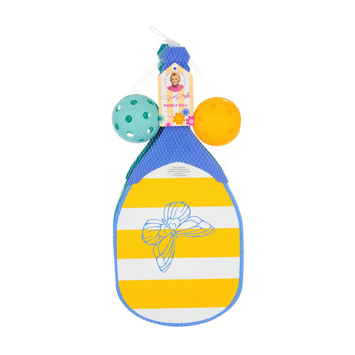 Blue Paddle Ball Game