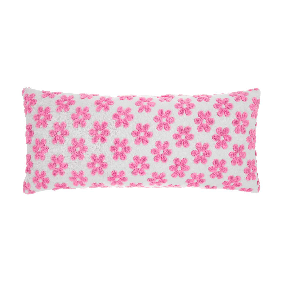Summer Pink Floral Pattern Tufted Body Pillow