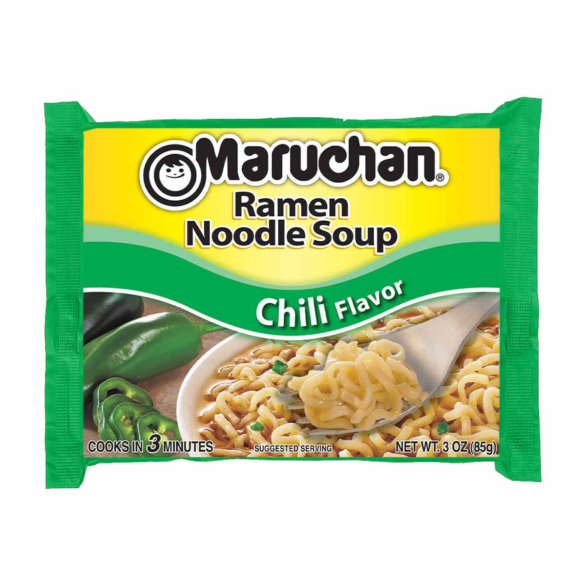 Maruchan Chili Flavor Ramen Noodle Soup, 3 oz