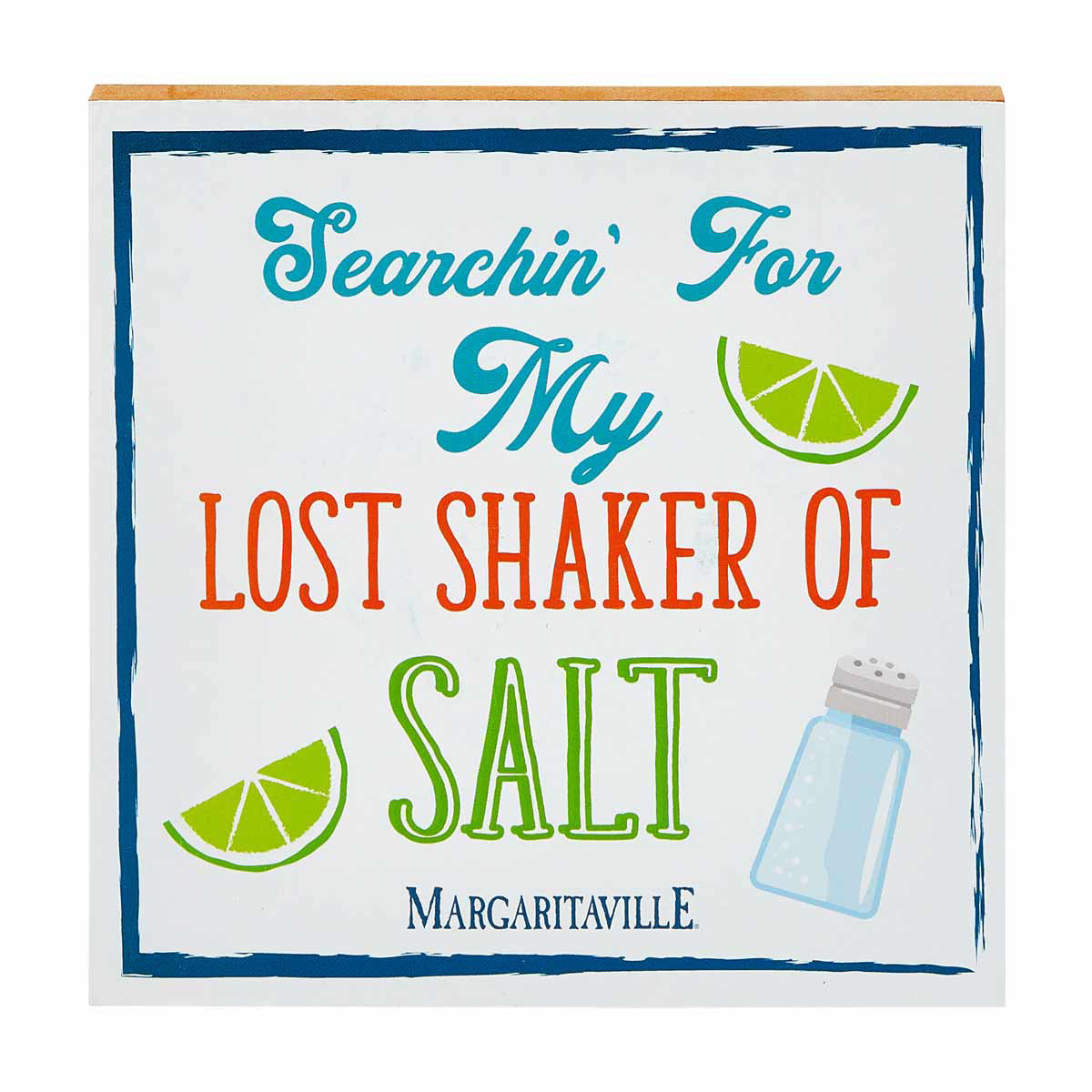 Margaritaville-Lost-Shaker-Word-Block-Décor,-6x6-in