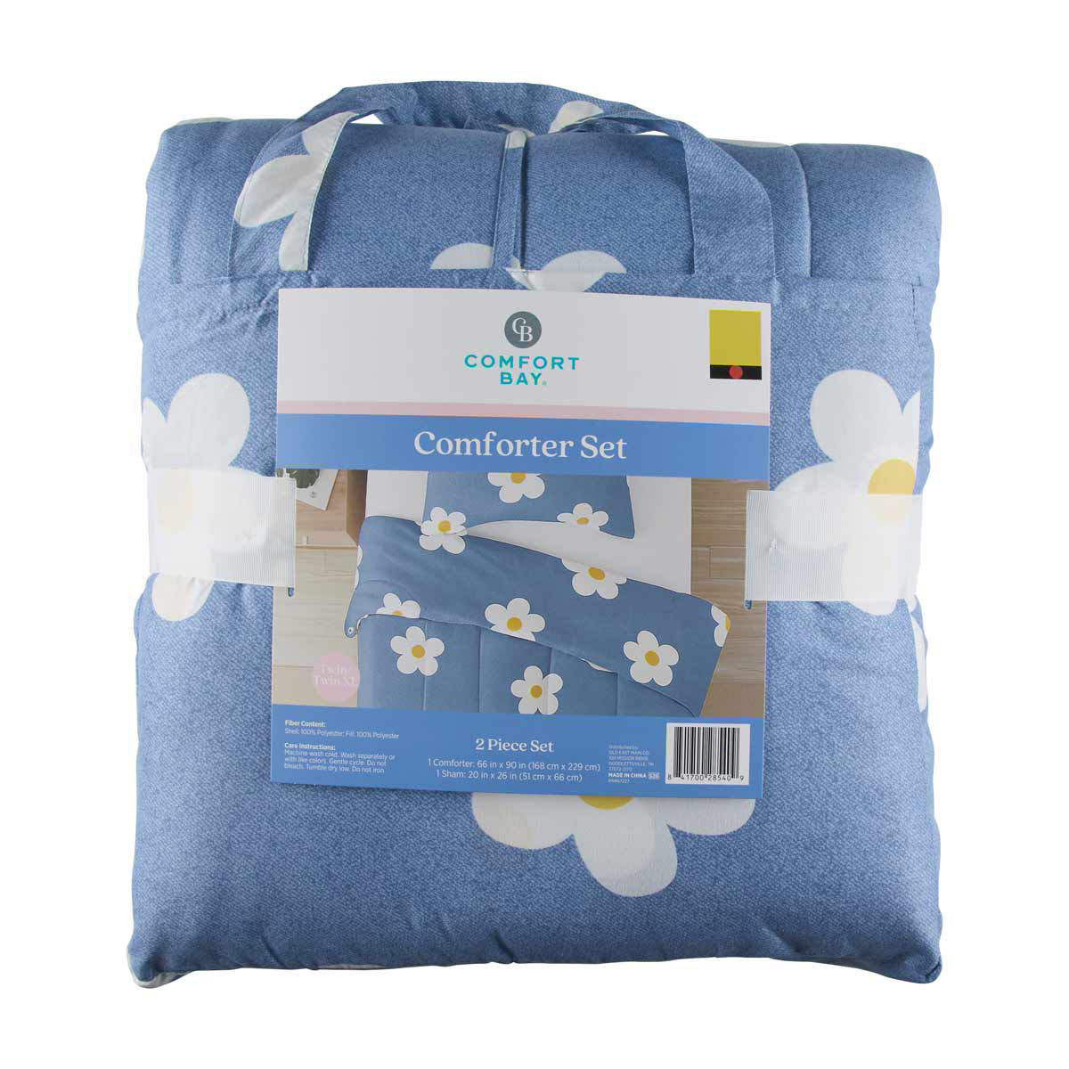 Comfort Bay Summer Blue Comforter Set, 2 pc