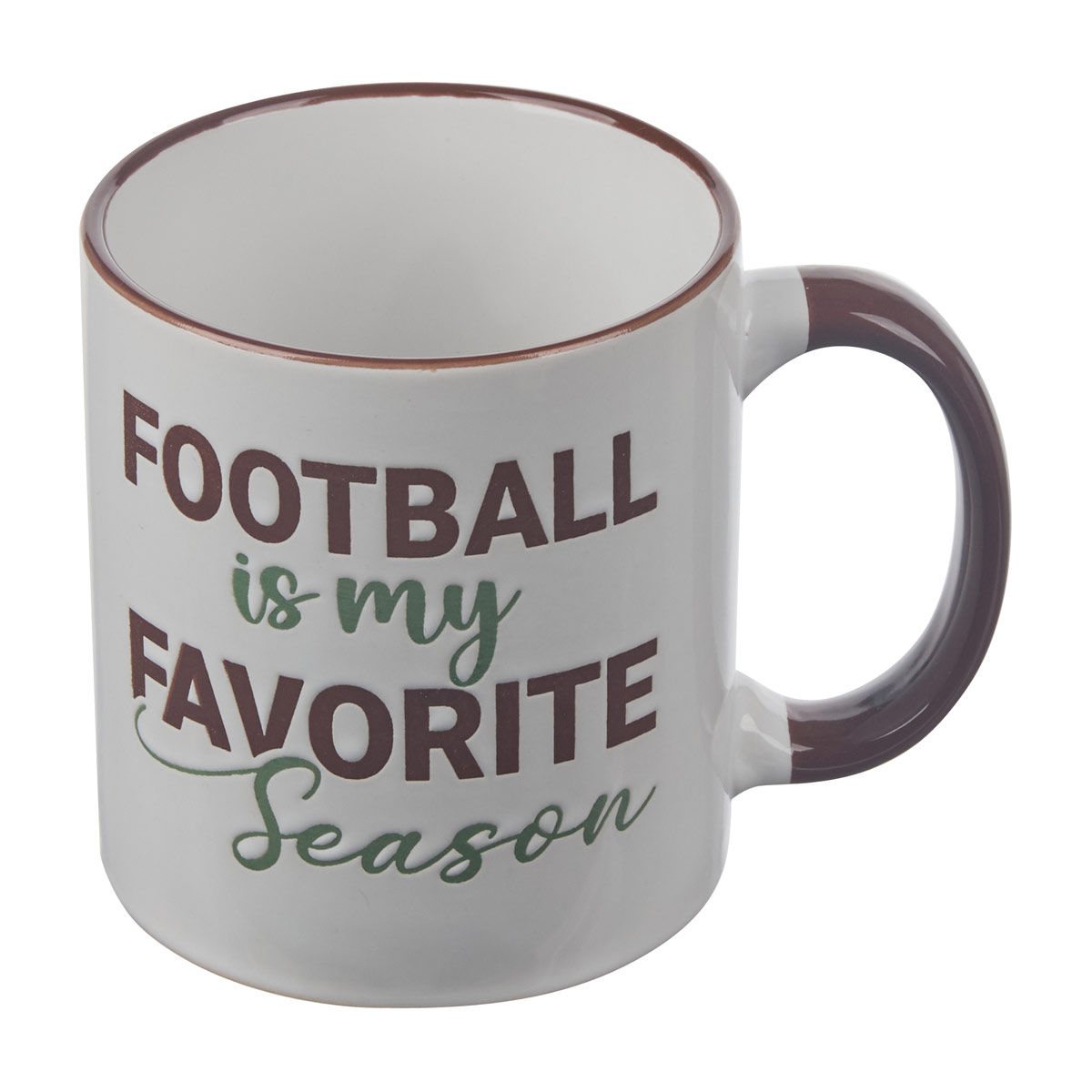 'Football is My Favorite Season' Print Coffee Mug, 20 fl oz