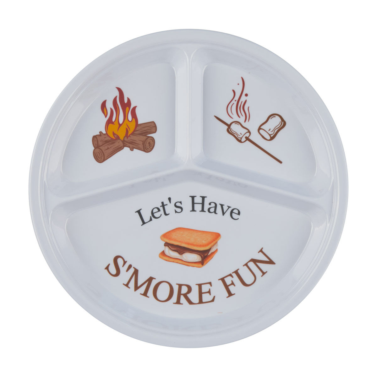 Round 3 Compartment Smores Print Plate