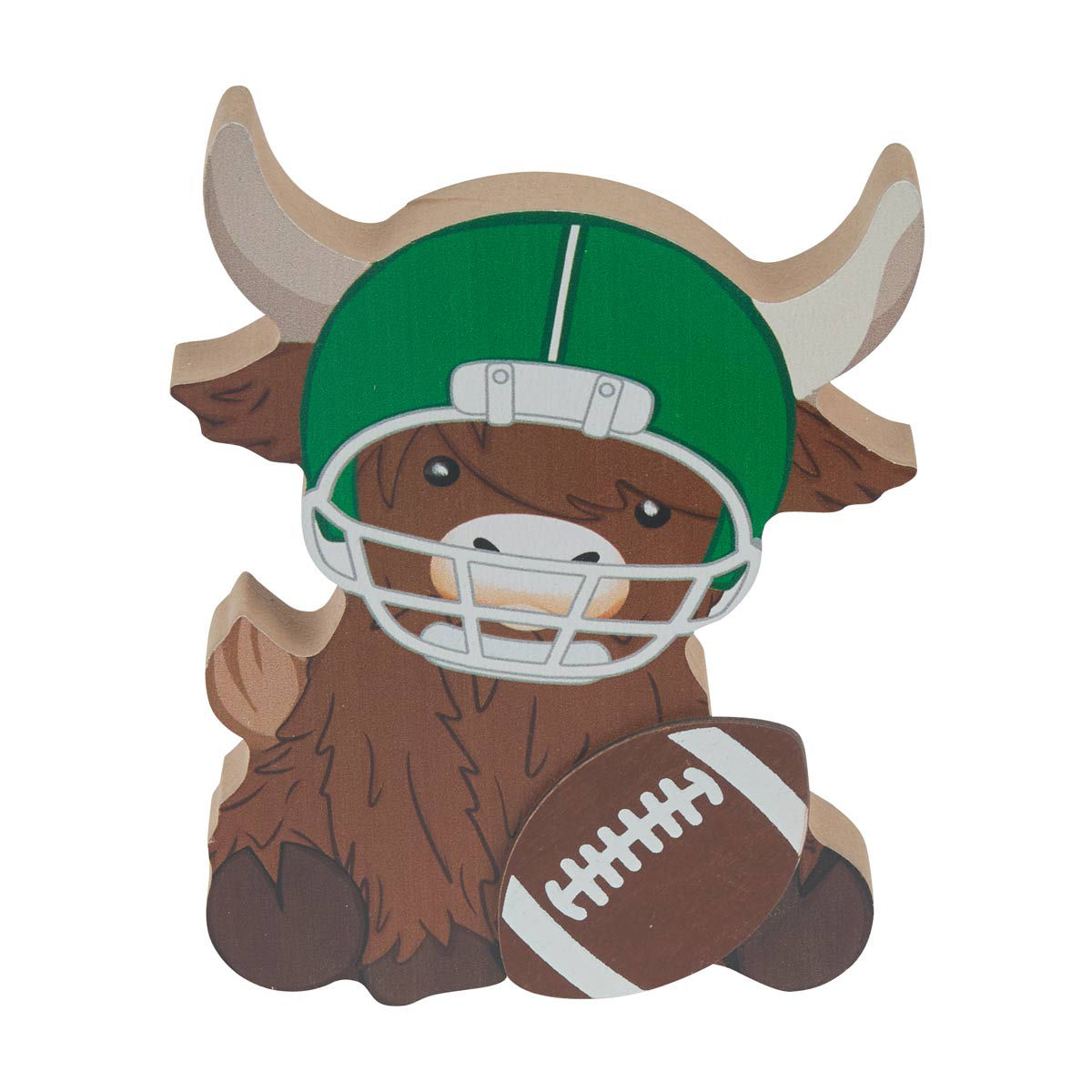 Decorative Bull-Shaped Tabletop Word Block Décor